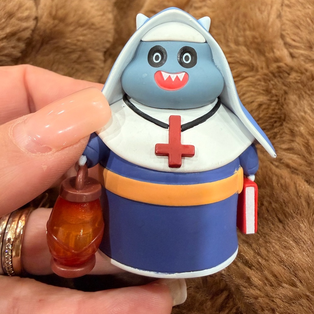 Kawaii Gothic Nun Monster Figurine Cute Creepy Art Toy Collectible